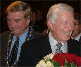 Jimmy Carter ble imponert over barna, fotograf: Nobel-redaksjonen